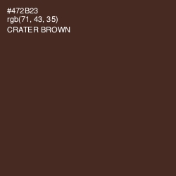 #472B23 - Crater Brown Color Image